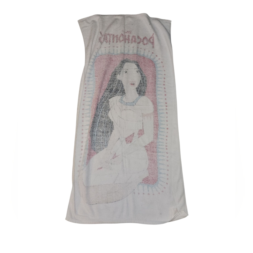 Vintage Disney Pocahontas Beach Towel Pool 52"×28" Cotton Jay Franco - Picture 2 of 5